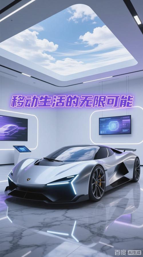 汽车销售厅的动感展示